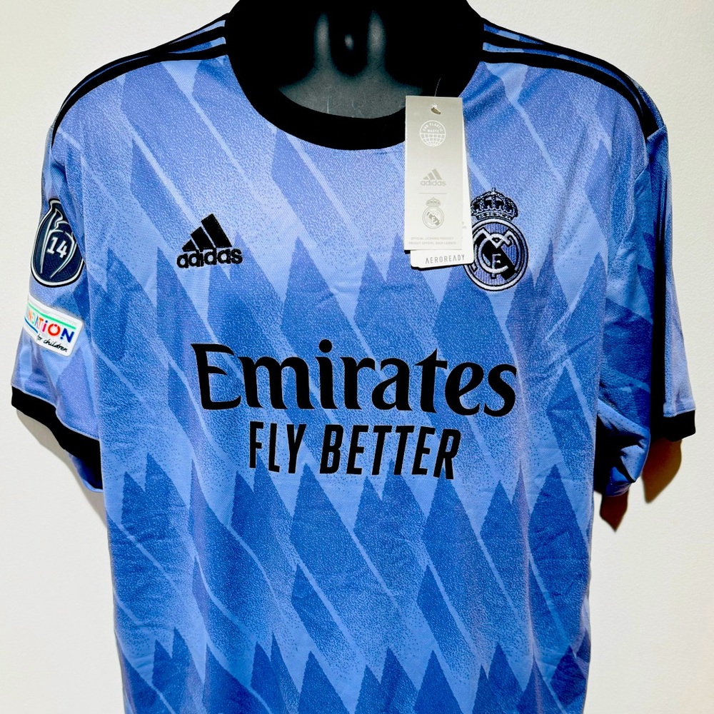 Real Madrid Away Kit Jersey Champions League Yovanny 25 XXL Adidas Aeroready